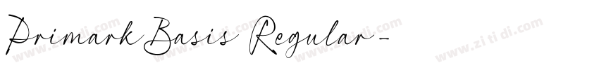 PrimarkBasis Regular字体转换